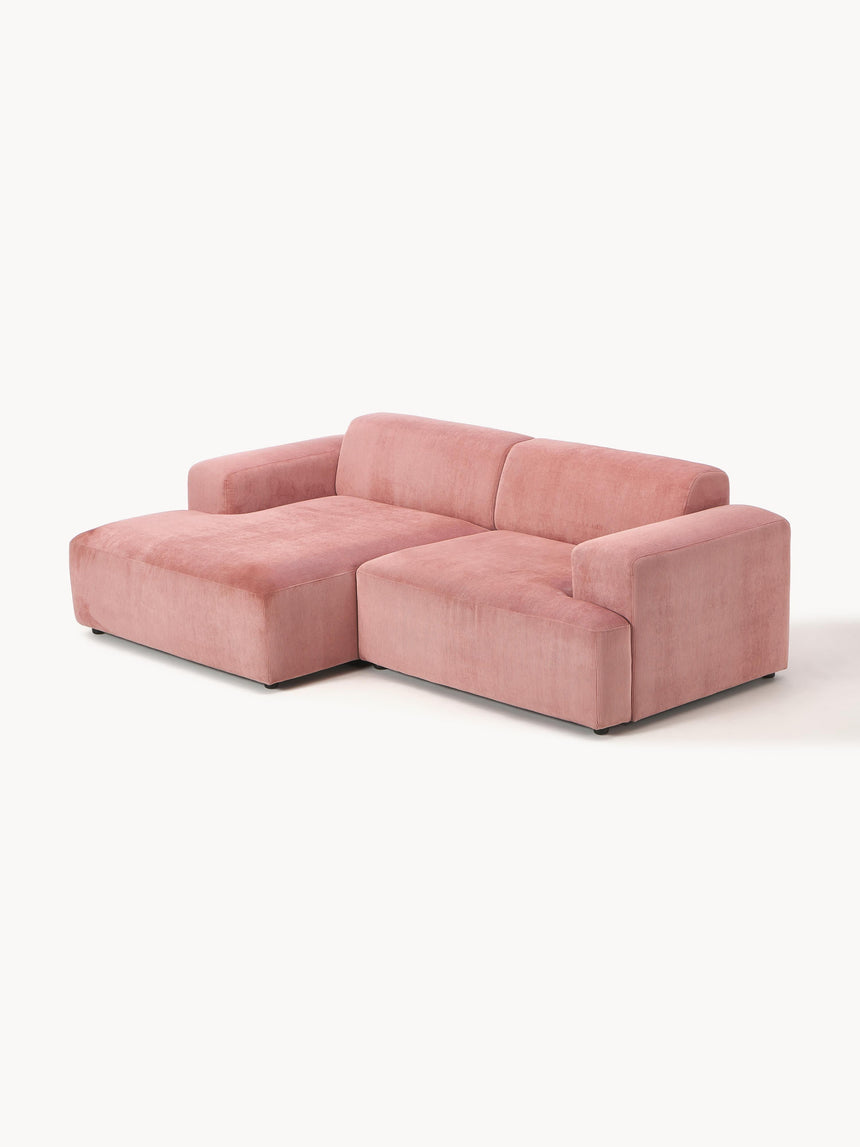 Mira Köşe Koltuk Pembe Fitilli