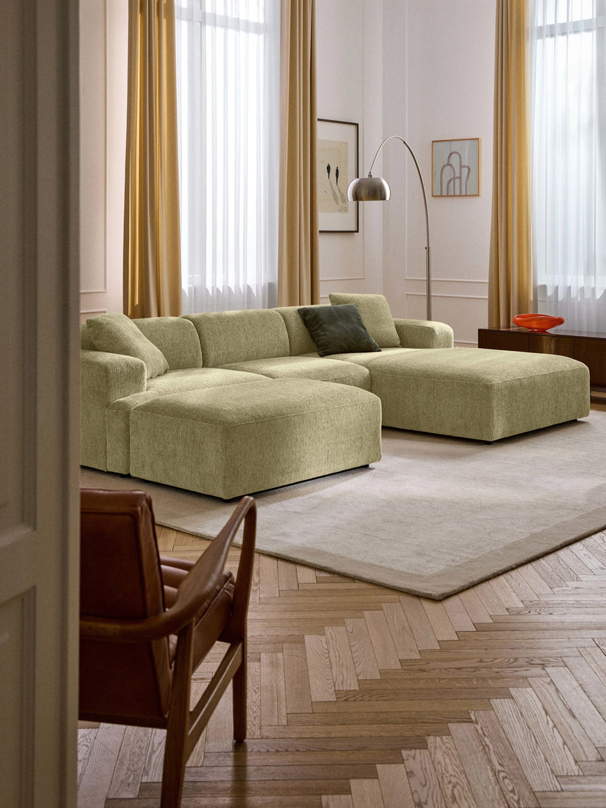 Mira Large Köşe Koltuk Açık Yeşil Şönil