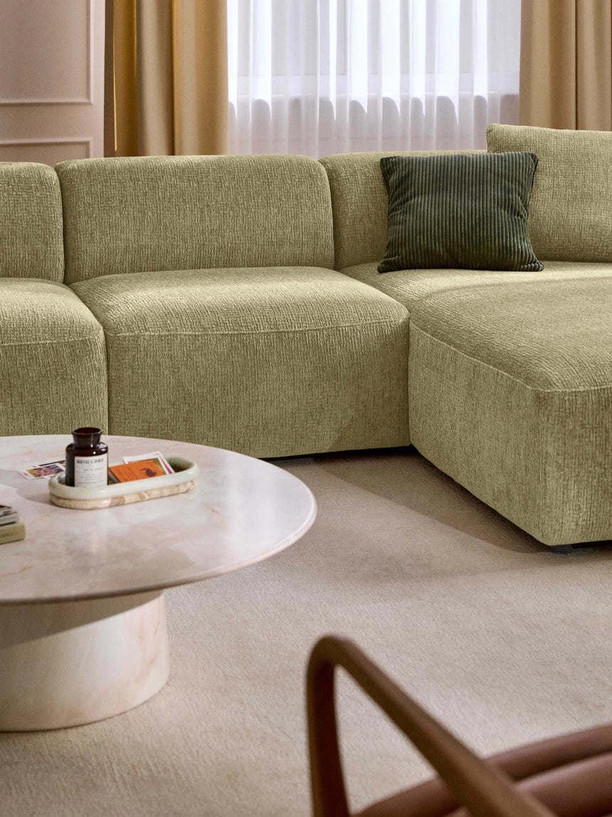 Mira Large Köşe Koltuk Açık Yeşil Şönil