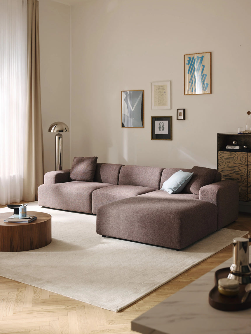 Mira Large Köşe Koltuk Antik Pembe