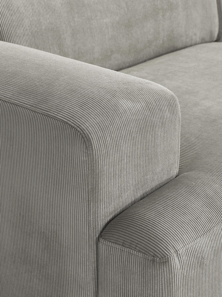 Mira Large Köşe Koltuk Gri Fitilli