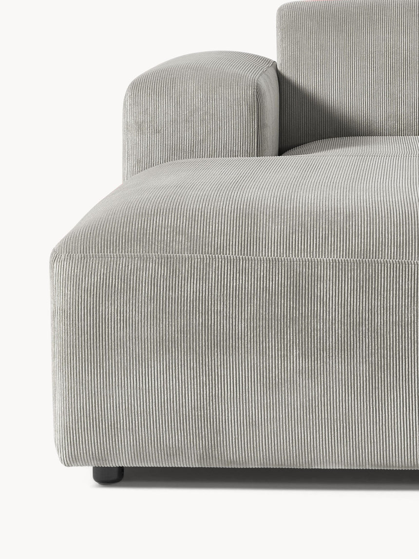 Mira Large Köşe Koltuk Gri Fitilli