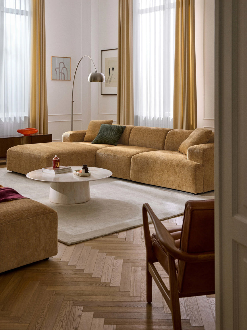 Mira Large Köşe Koltuk Hardal Sarısı Şönil