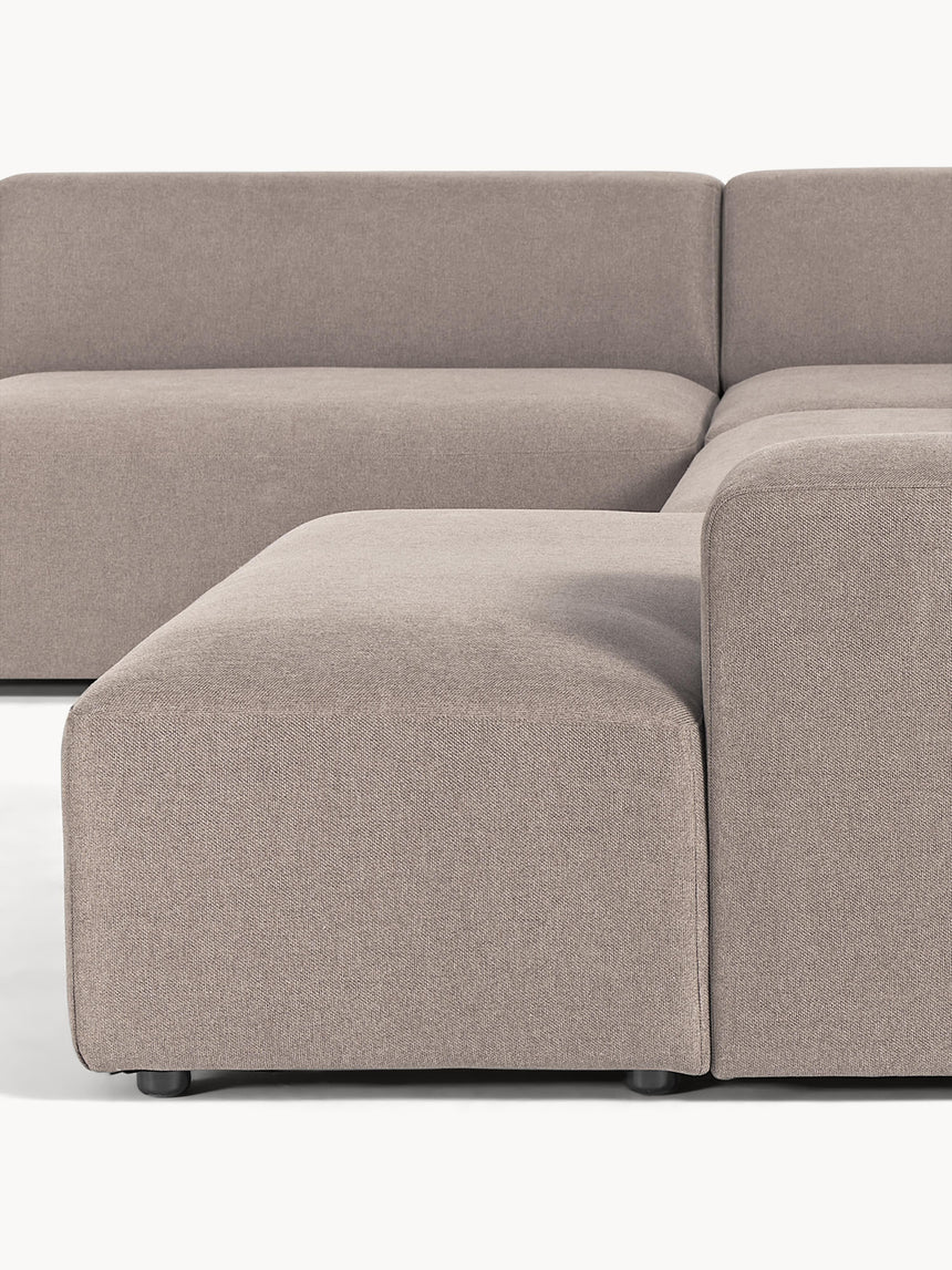 Mira Max Köşe Koltuk Boz Kahverengi