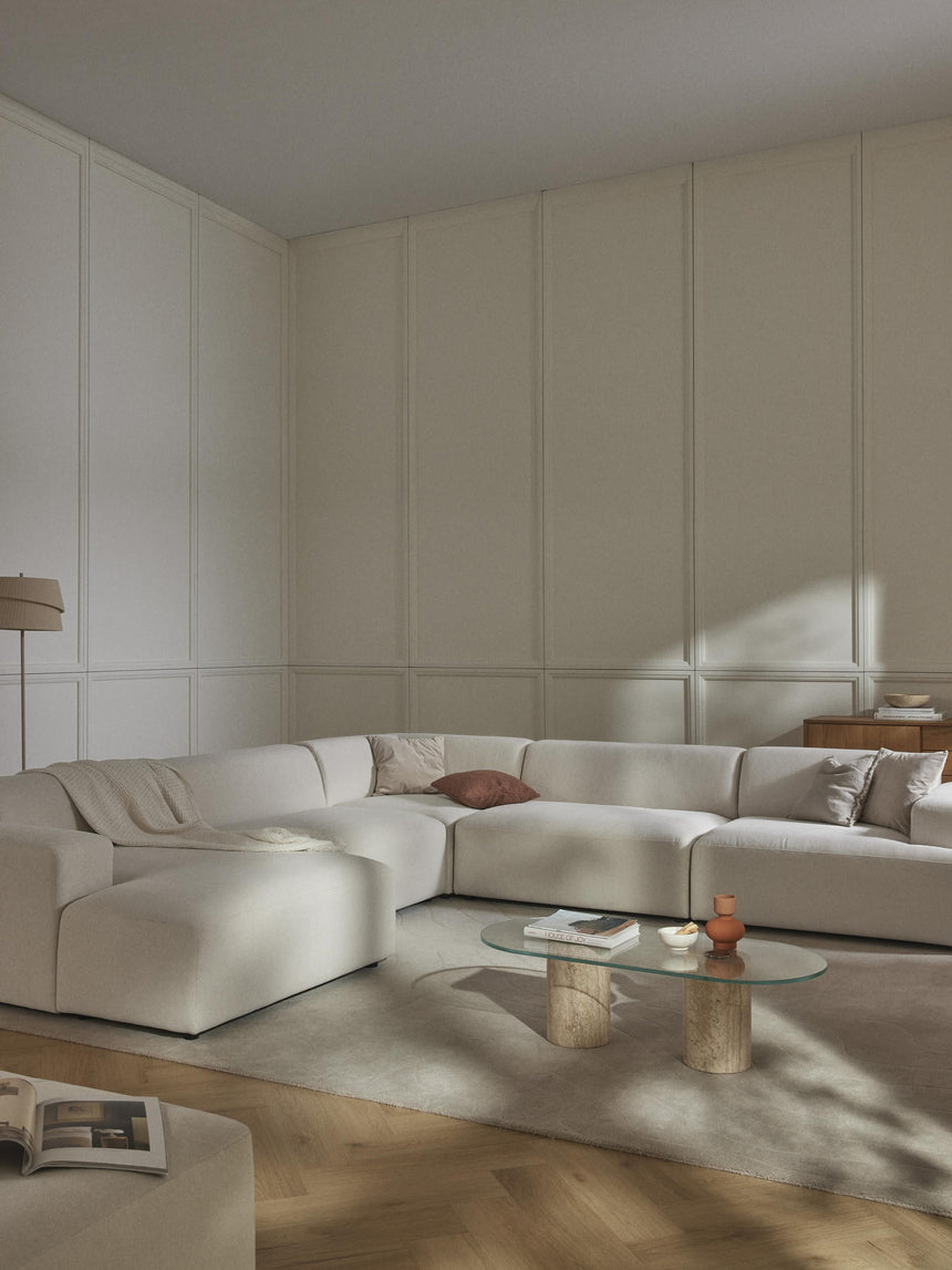 Mira Max Köşe Koltuk Kırık Beyaz