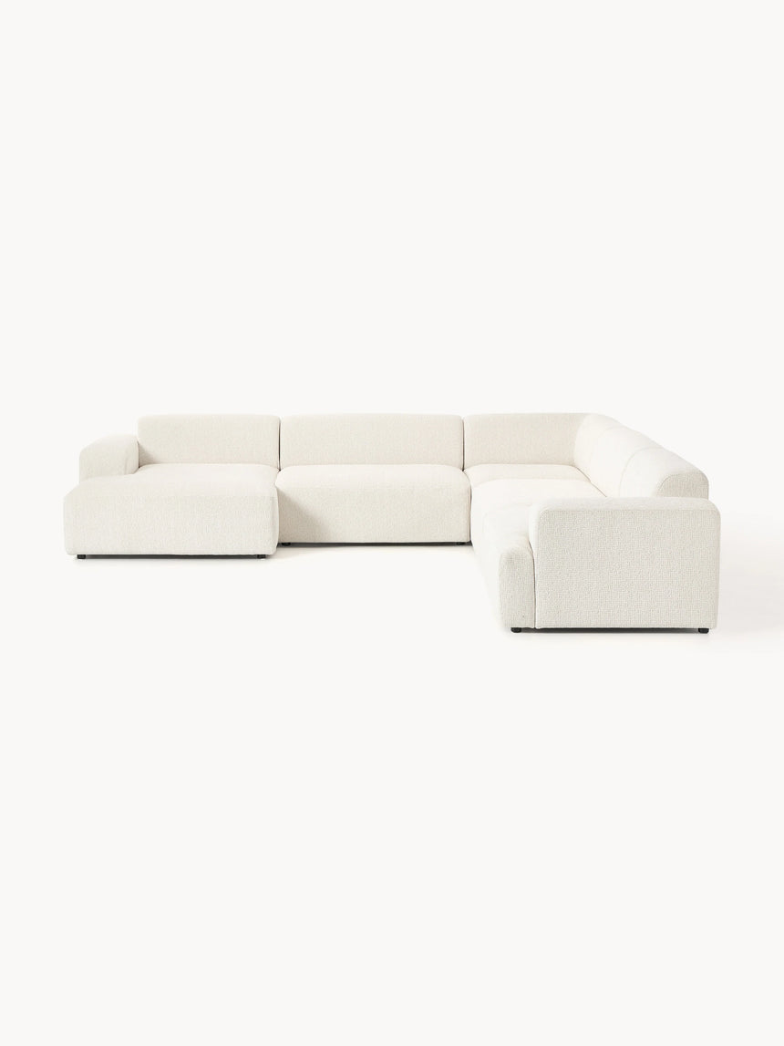 Mira Max Köşe Koltuk Kırık Beyaz Şönil