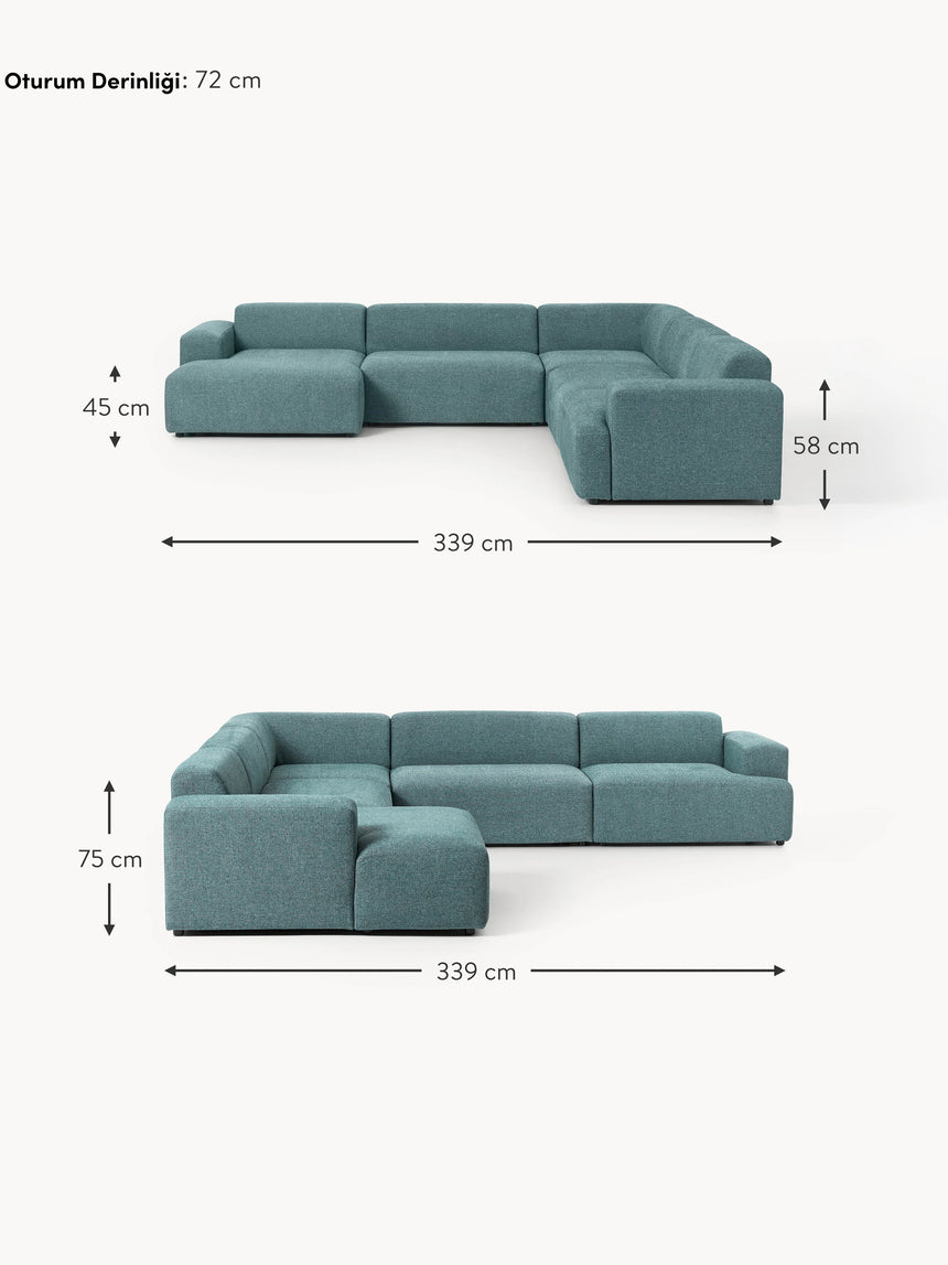 Mira Max Köşe Koltuk Turkuaz
