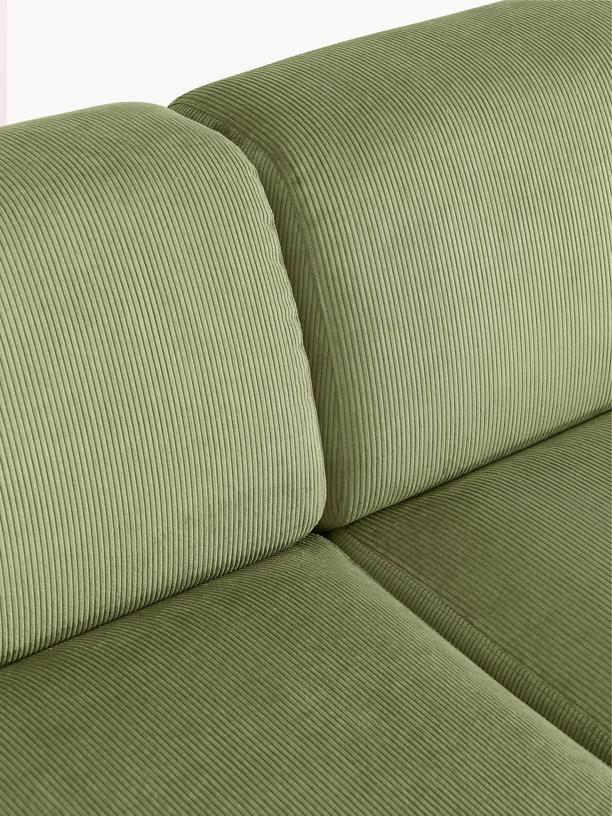 Mira Max Köşe Koltuk Zeytin Yeşili Fitilli