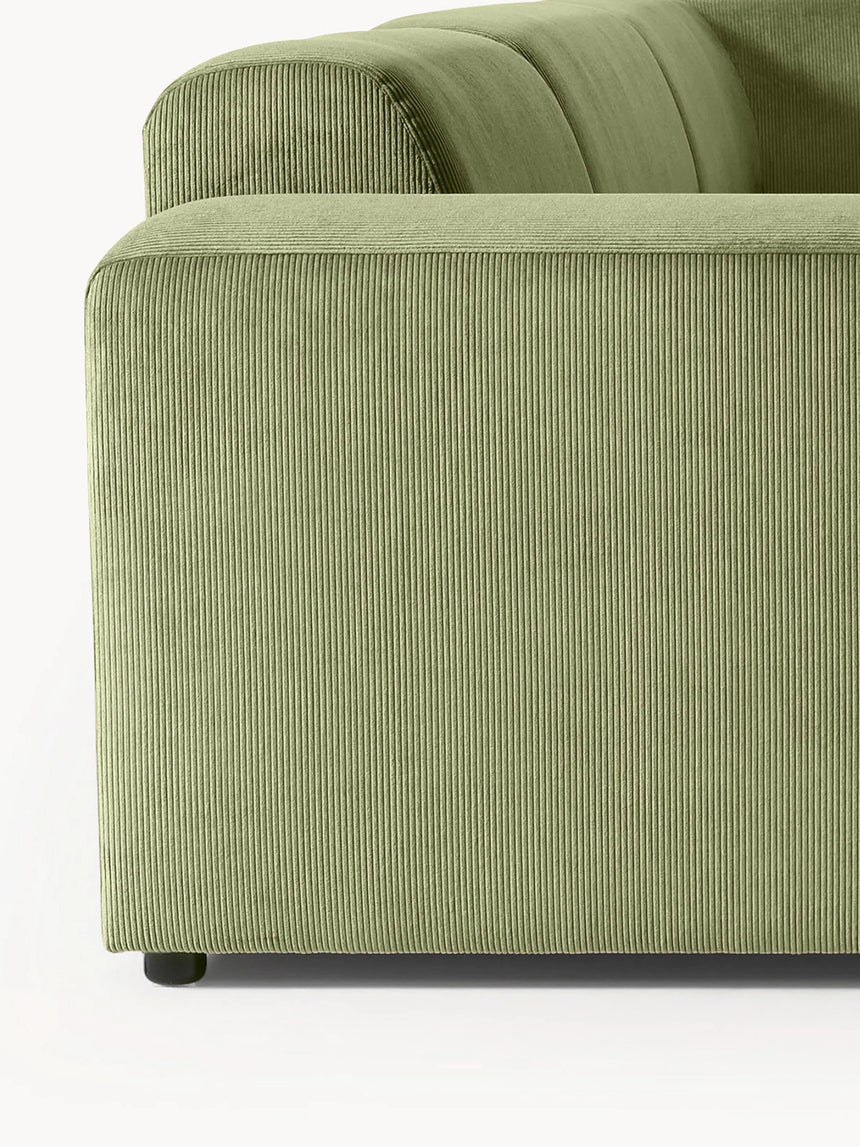 Mira Max Köşe Koltuk Zeytin Yeşili Fitilli