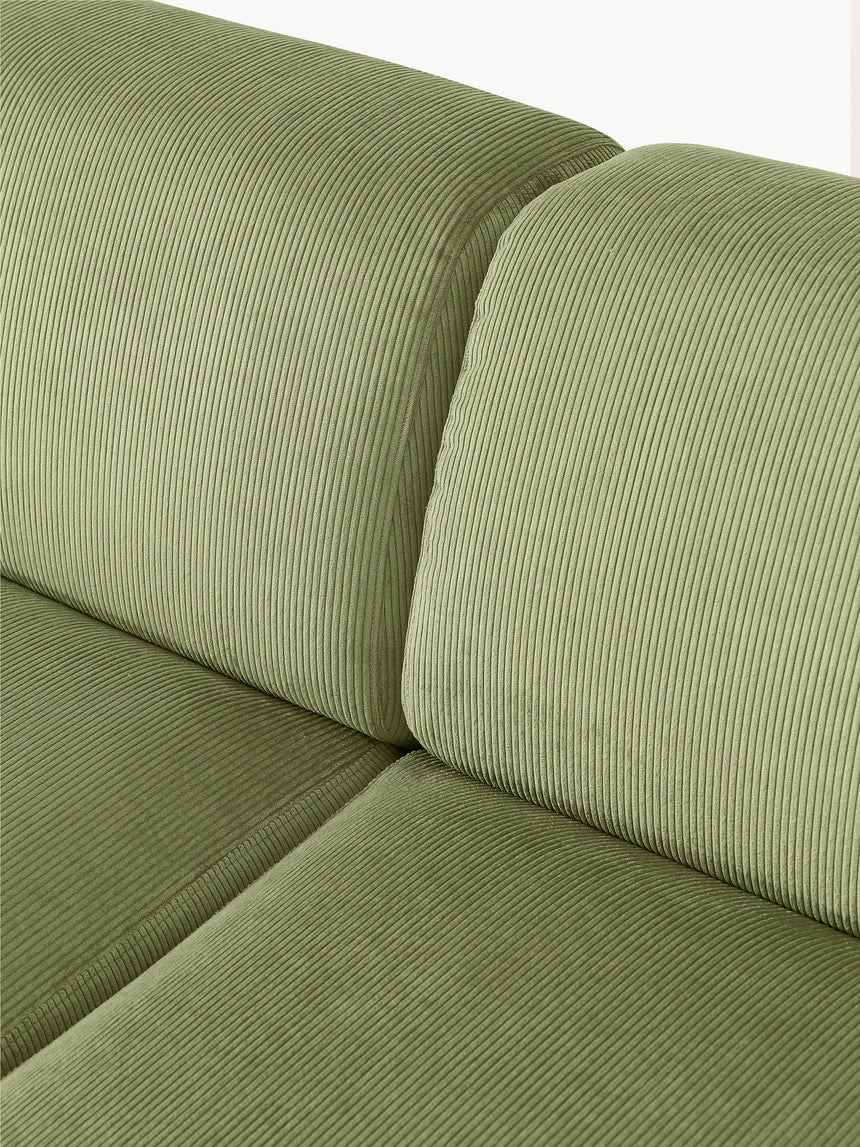 Mira Max Köşe Koltuk Zeytin Yeşili Fitilli