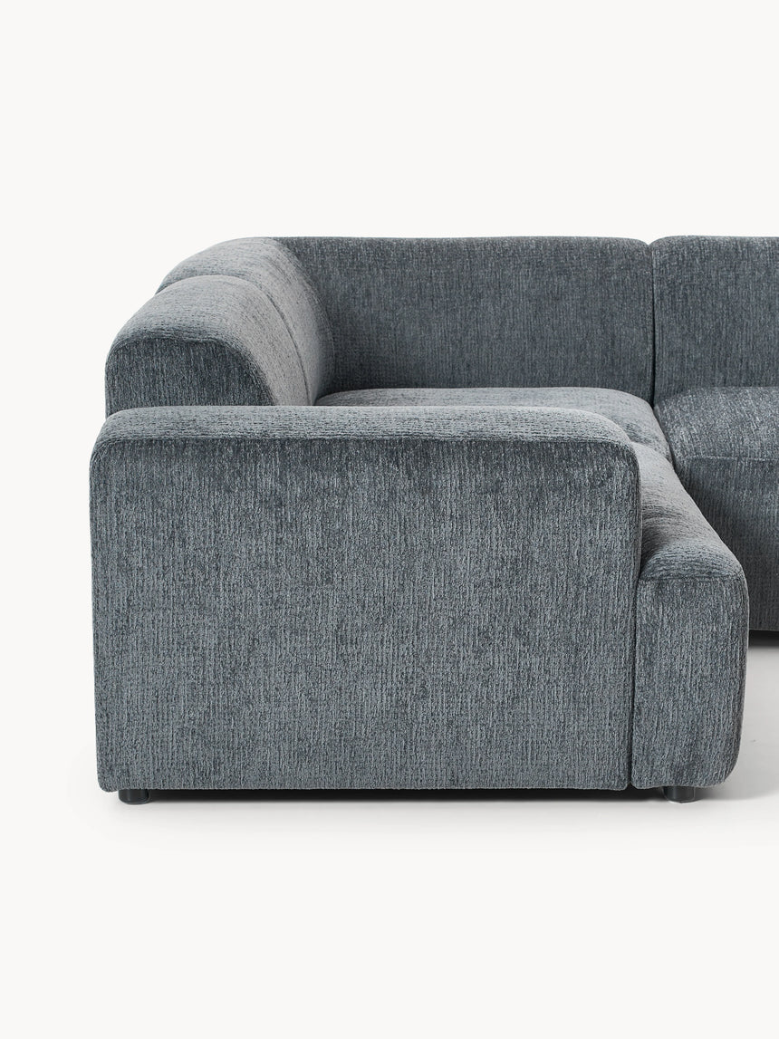 Mira Plus Köşe Koltuk Gri Mavi Şönil