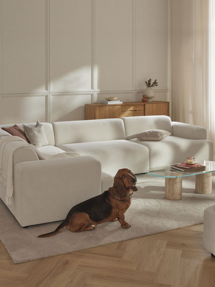 Mira Plus Köşe Koltuk Kırık Beyaz