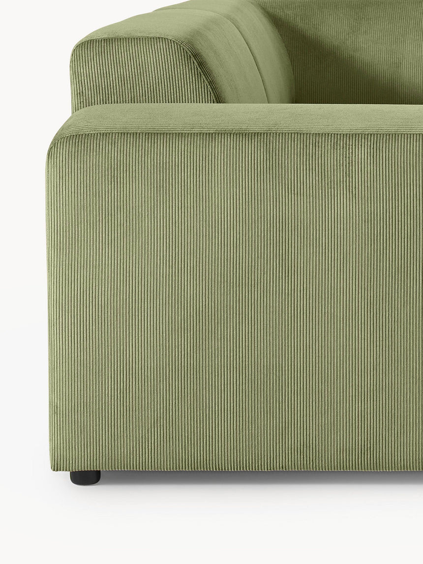 Mira Plus Köşe Koltuk Yeşil Fitilli