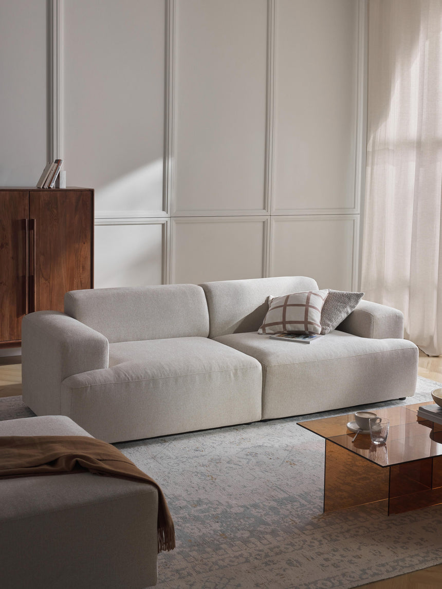 Mira Üçlü Koltuk Açık Bej