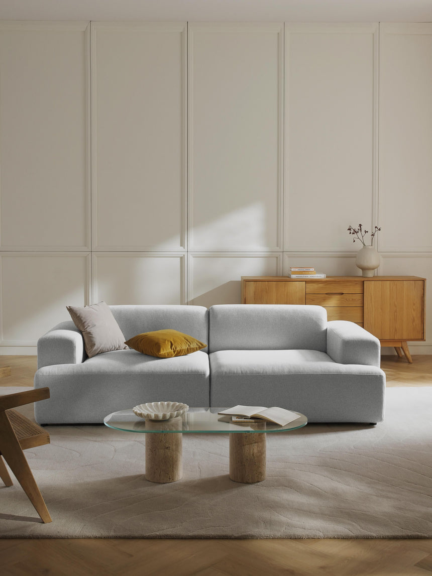 Mira Üçlü Koltuk Açık Gri