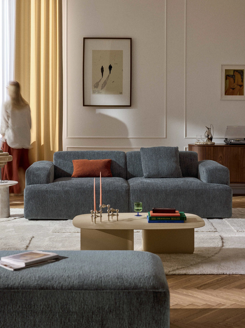 Mira Üçlü Koltuk Gri Mavi Şönil