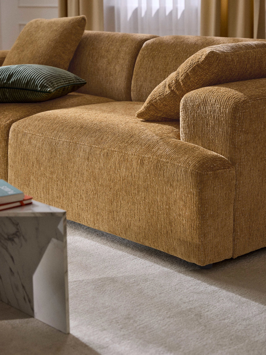 Mira Üçlü Koltuk Hardal Sarısı Şönil