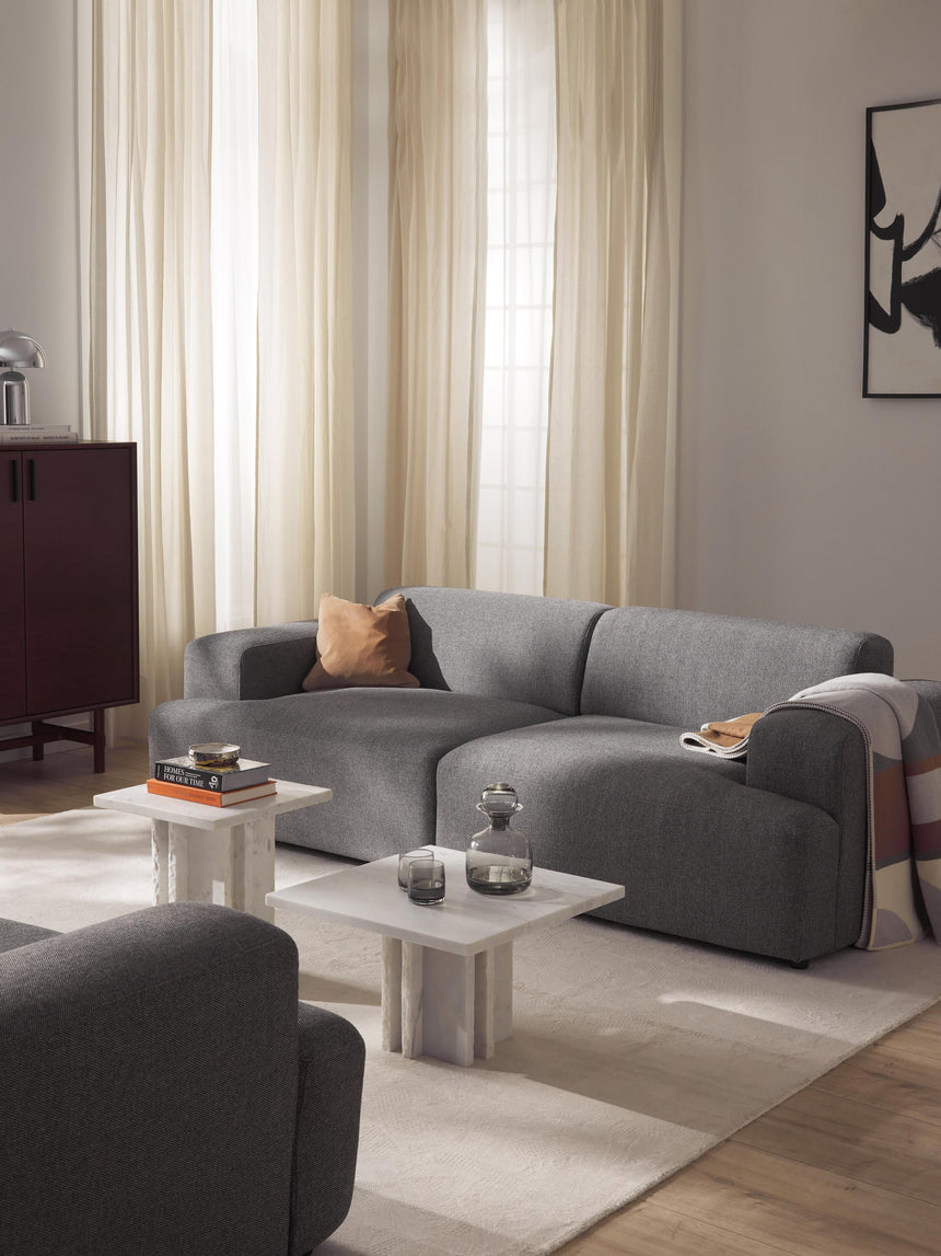 Mira Üçlü Koltuk Koyu Gri