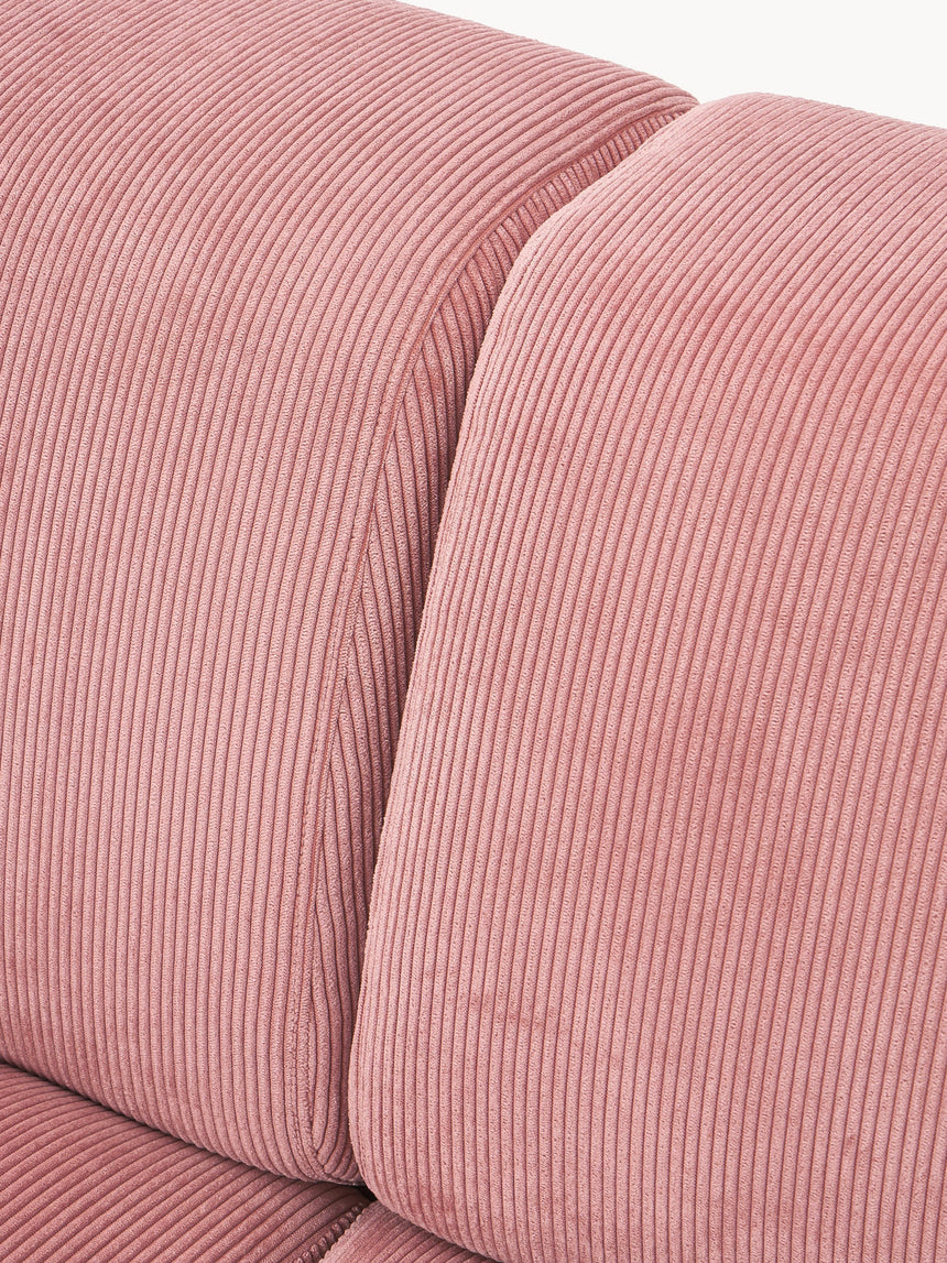 Mira Üçlü Koltuk Pembe Fitilli