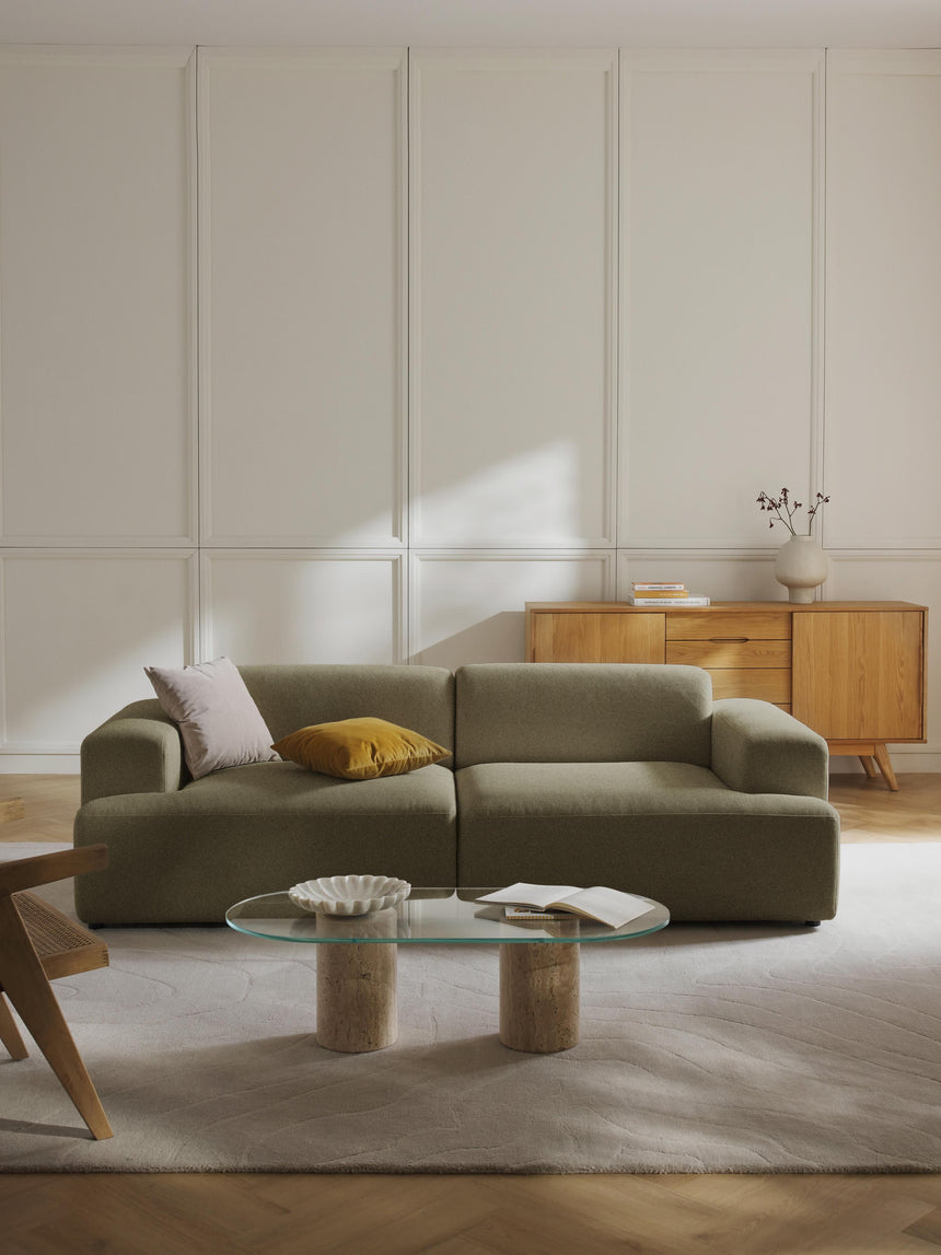 Mira Üçlü Koltuk Zeytin Yeşili