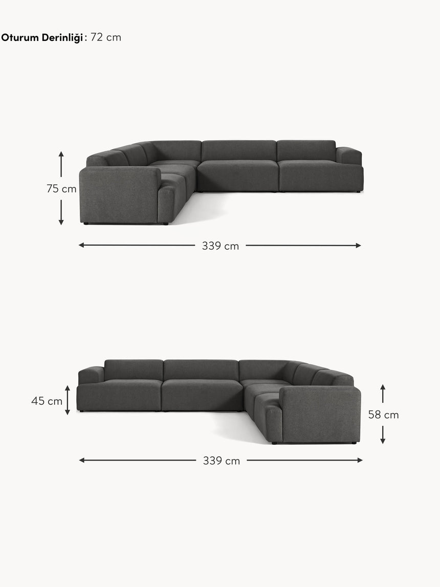 Mira Ultra Köşe Koltuk Antrasit