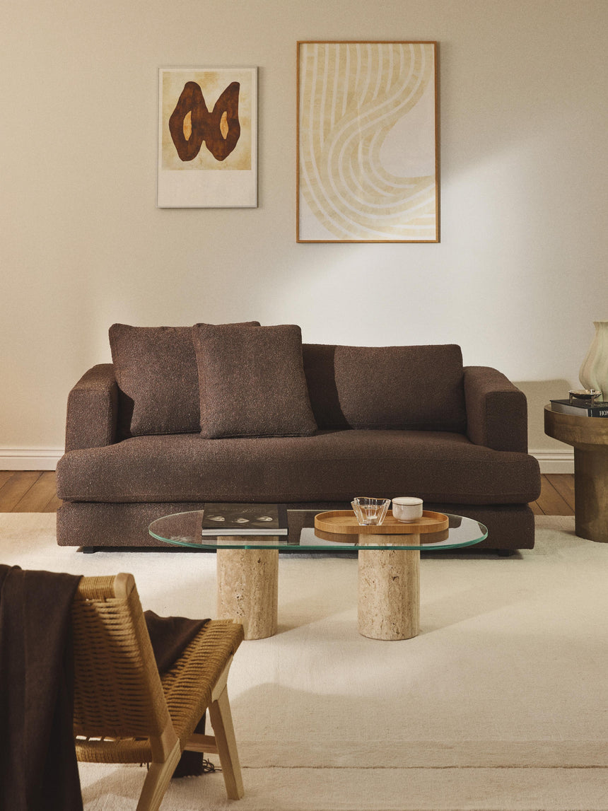 Model İkili Koltuk Koyu Kahve Bukle