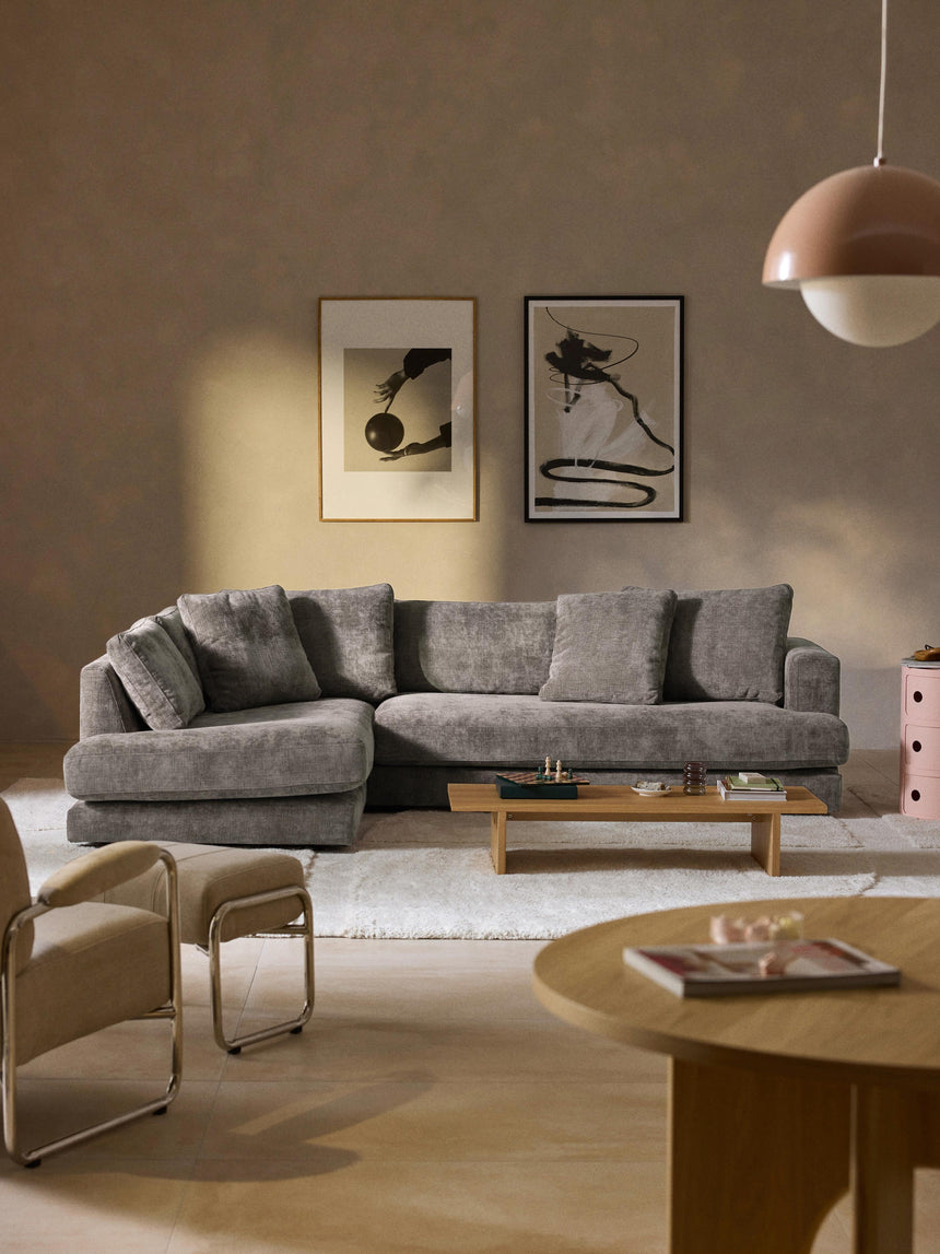 Model Köşe Koltuk Boz Kahverengi