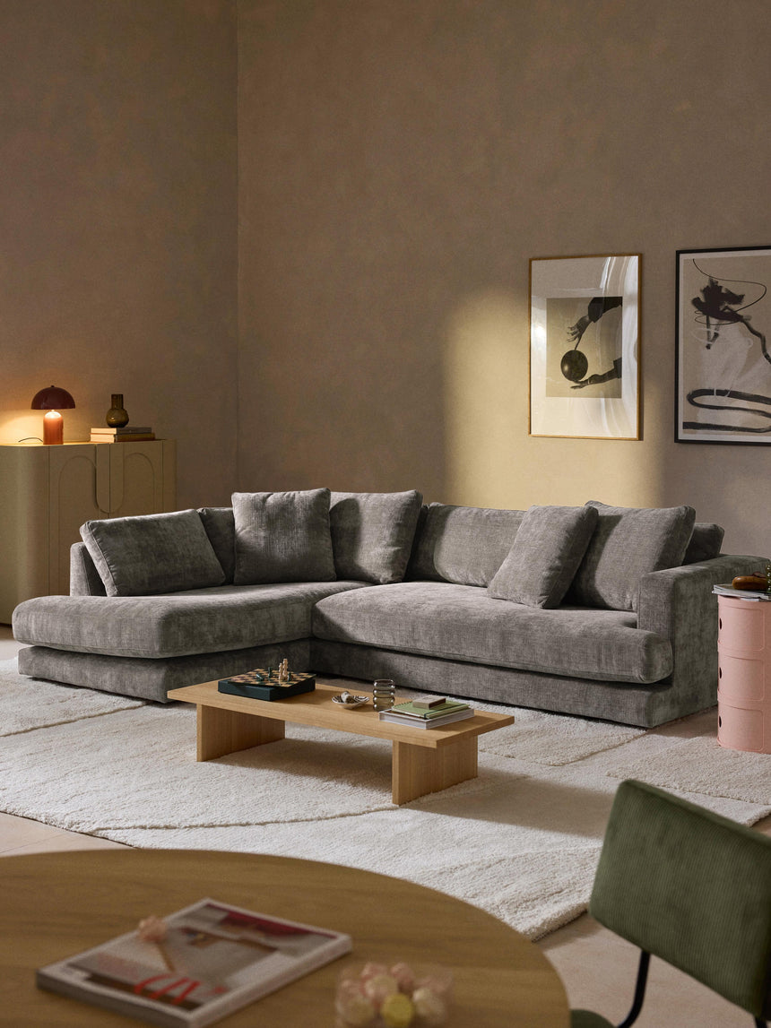 Model Köşe Koltuk Boz Kahverengi