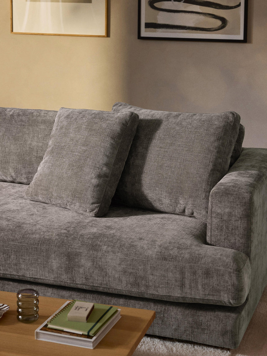 Model Köşe Koltuk Boz Kahverengi