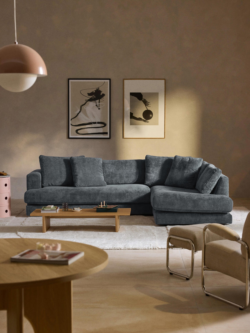 Model Köşe Koltuk Gri Mavi