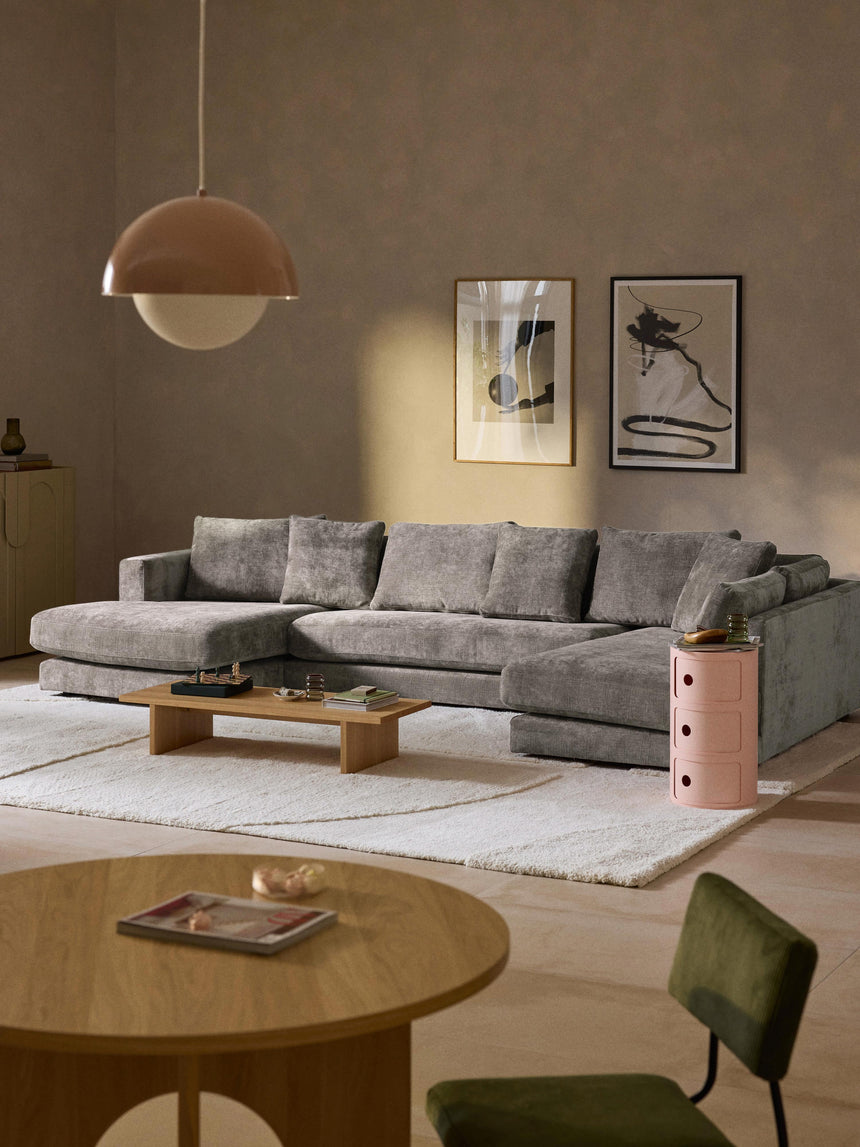 Model Max Köşe Koltuk Boz Kahverengi