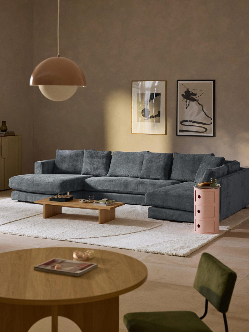 Model Max Köşe Koltuk Gri Mavi