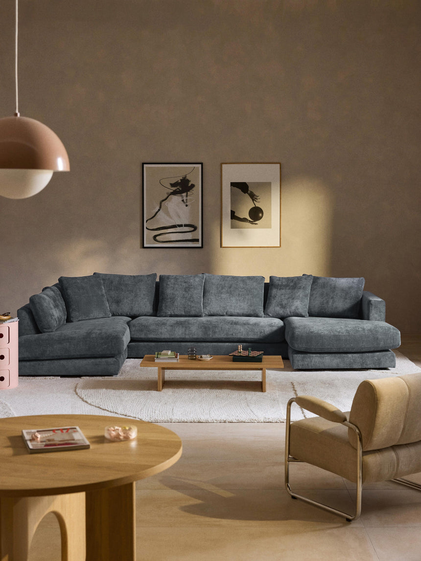 Model Max Köşe Koltuk Gri Mavi