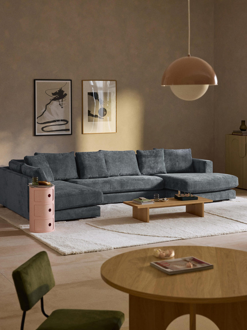 Model Max Köşe Koltuk Gri Mavi