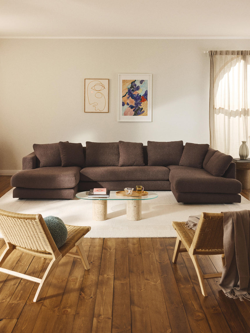 Model Max Köşe Koltuk Koyu Kahve Bukle