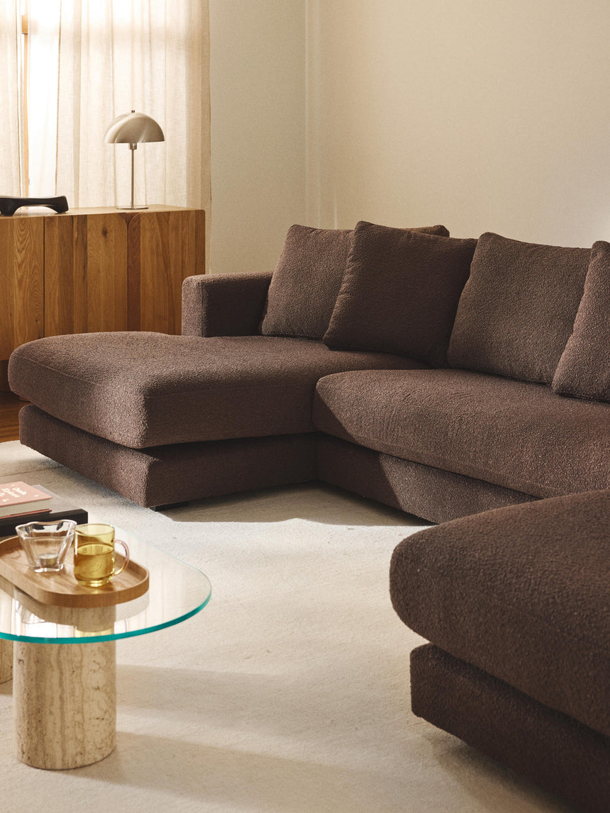 Model Max Köşe Koltuk Koyu Kahve Bukle