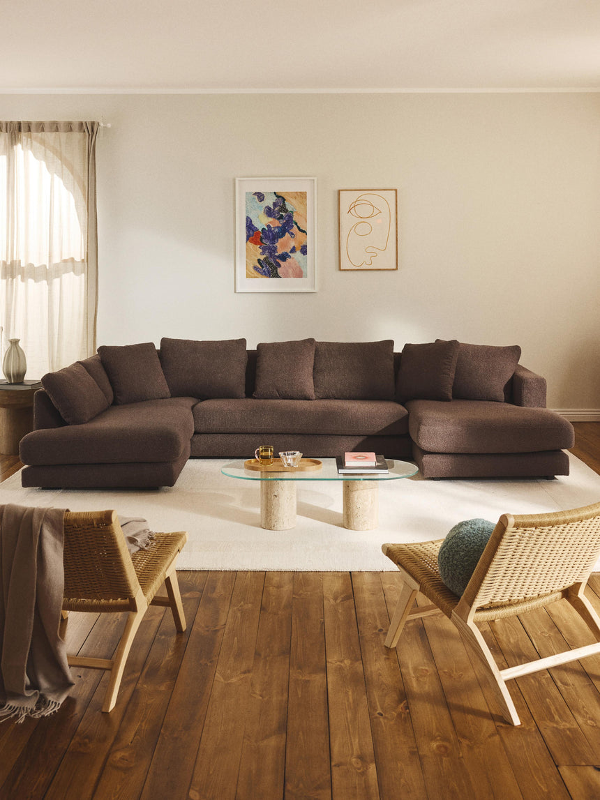 Model Max Köşe Koltuk Koyu Kahve Bukle