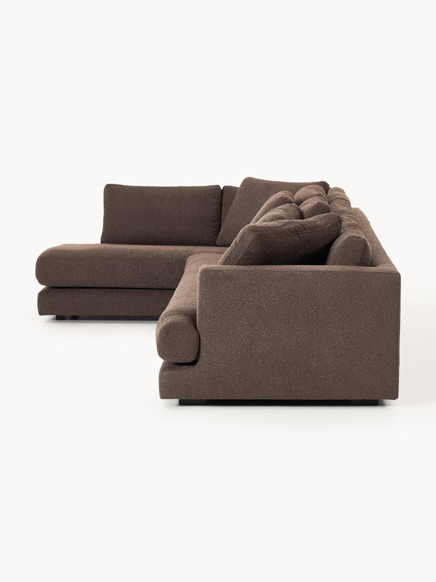 Model Plus Köşe Koltuk Koyu Kahve Bukle