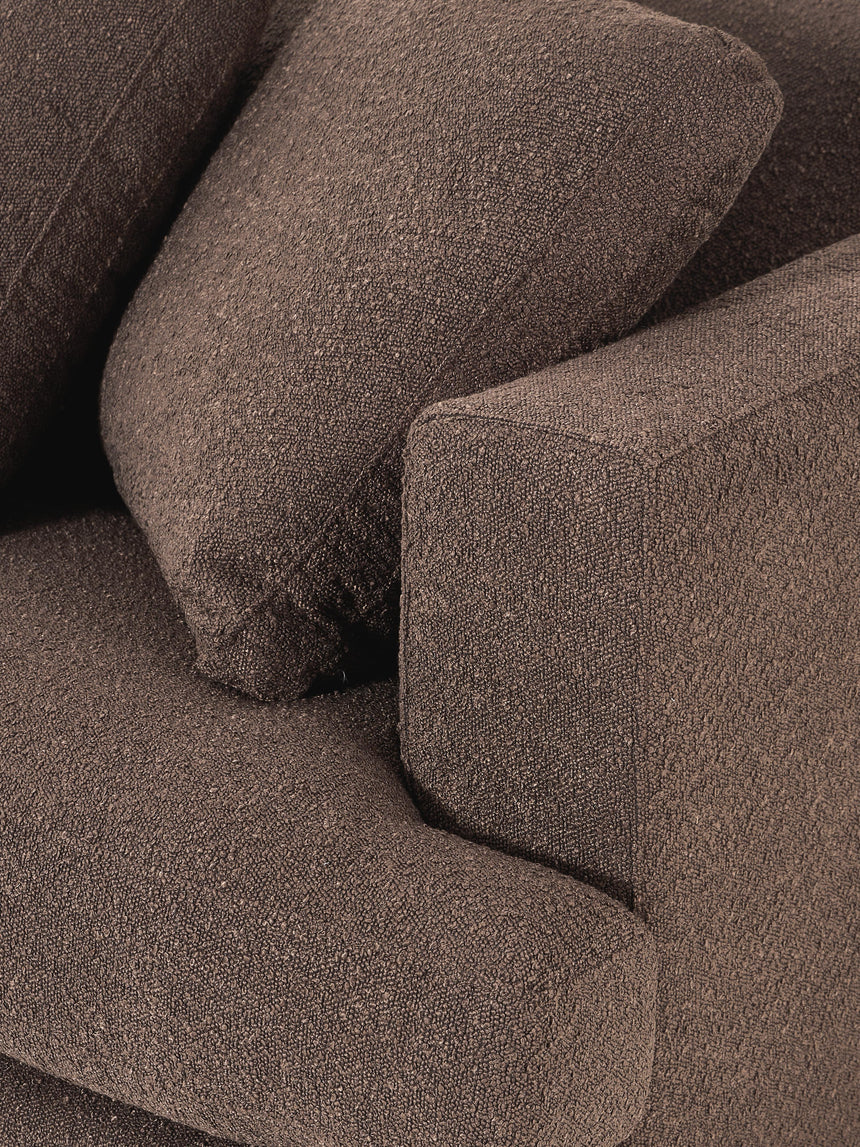 Model Plus Köşe Koltuk Koyu Kahve Bukle