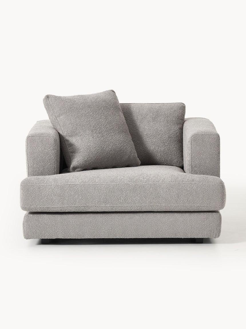 Model Tekli Koltuk Gri Bukle