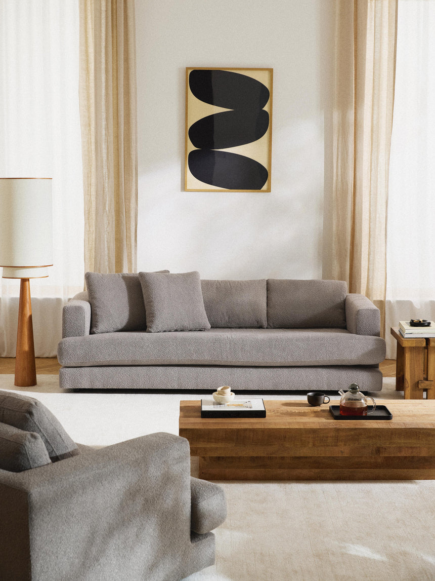 Model Üçlü Koltuk Gri Bukle