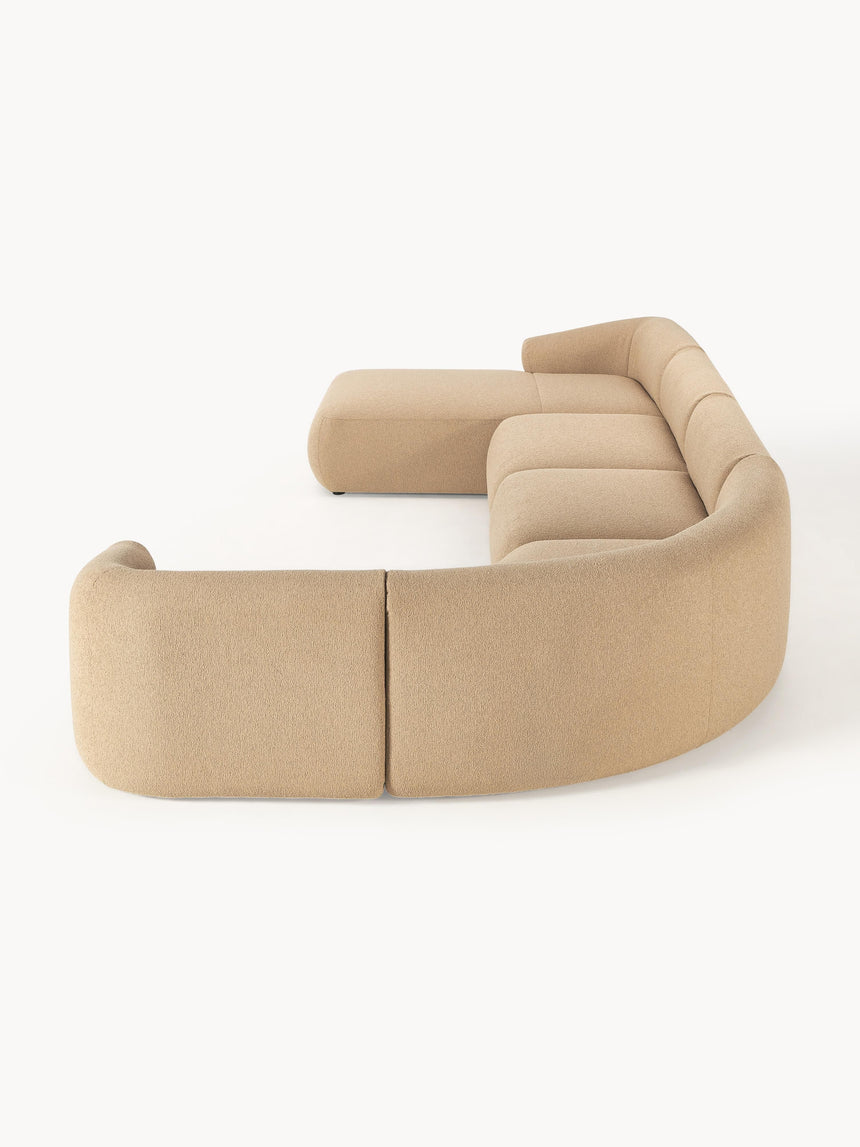 Modern Big Köşe Koltuk Bej Bukle