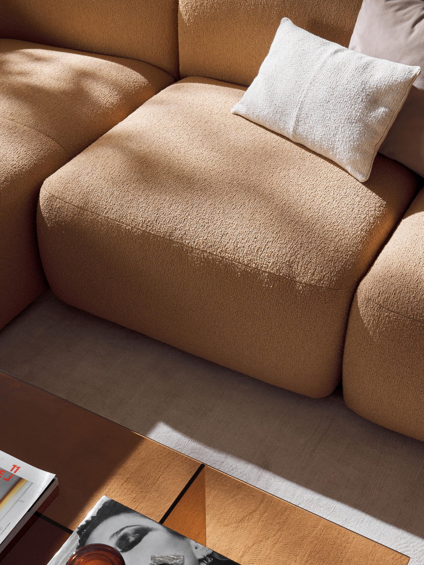 Modern Big Köşe Koltuk Bej Bukle