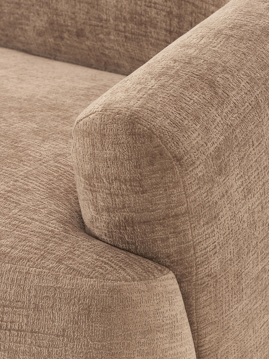 Modern Big Köşe Koltuk Kahve Dokuma Kadife