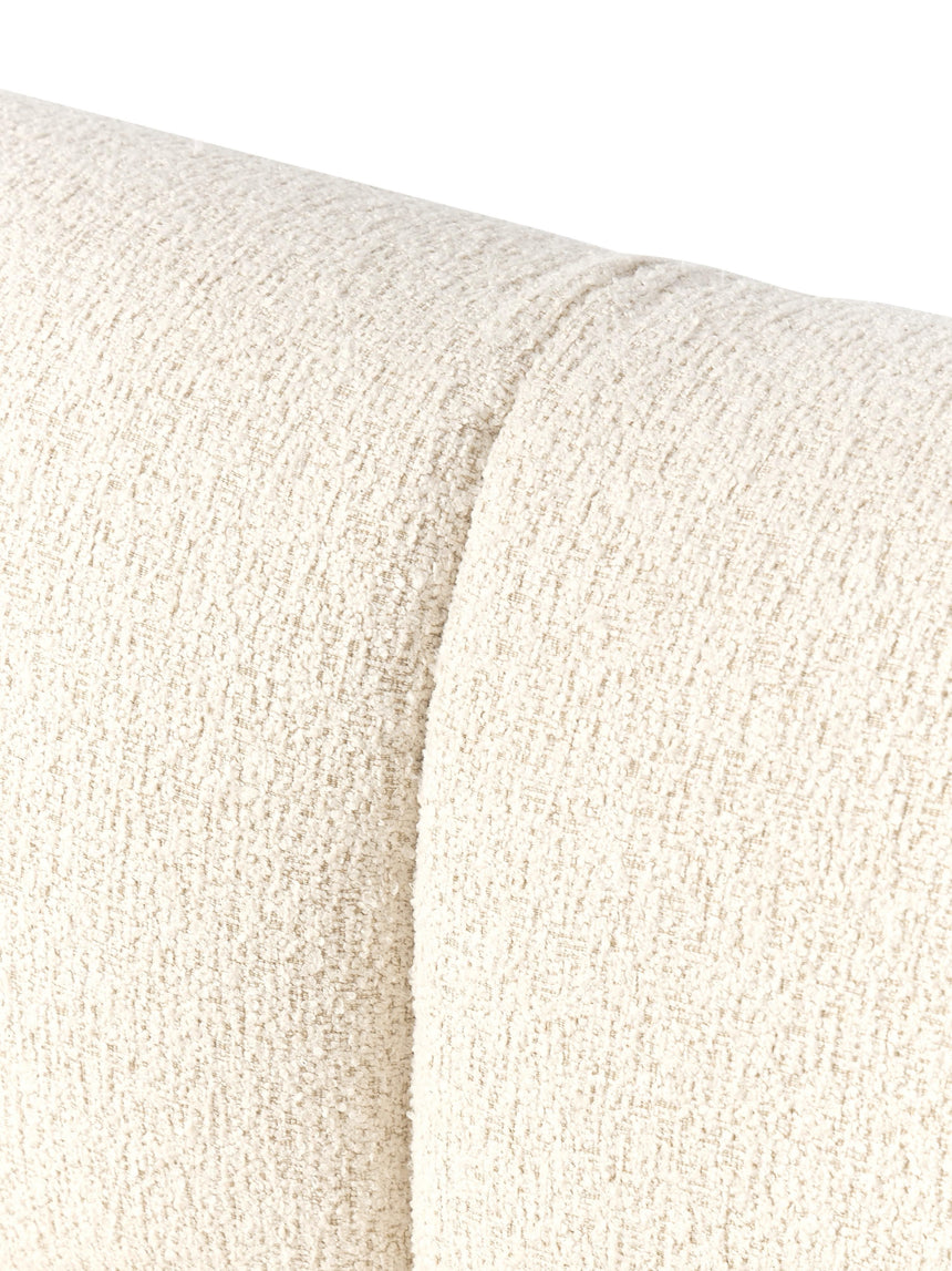 Modern Big Köşe Koltuk Kırık Beyaz Bukle