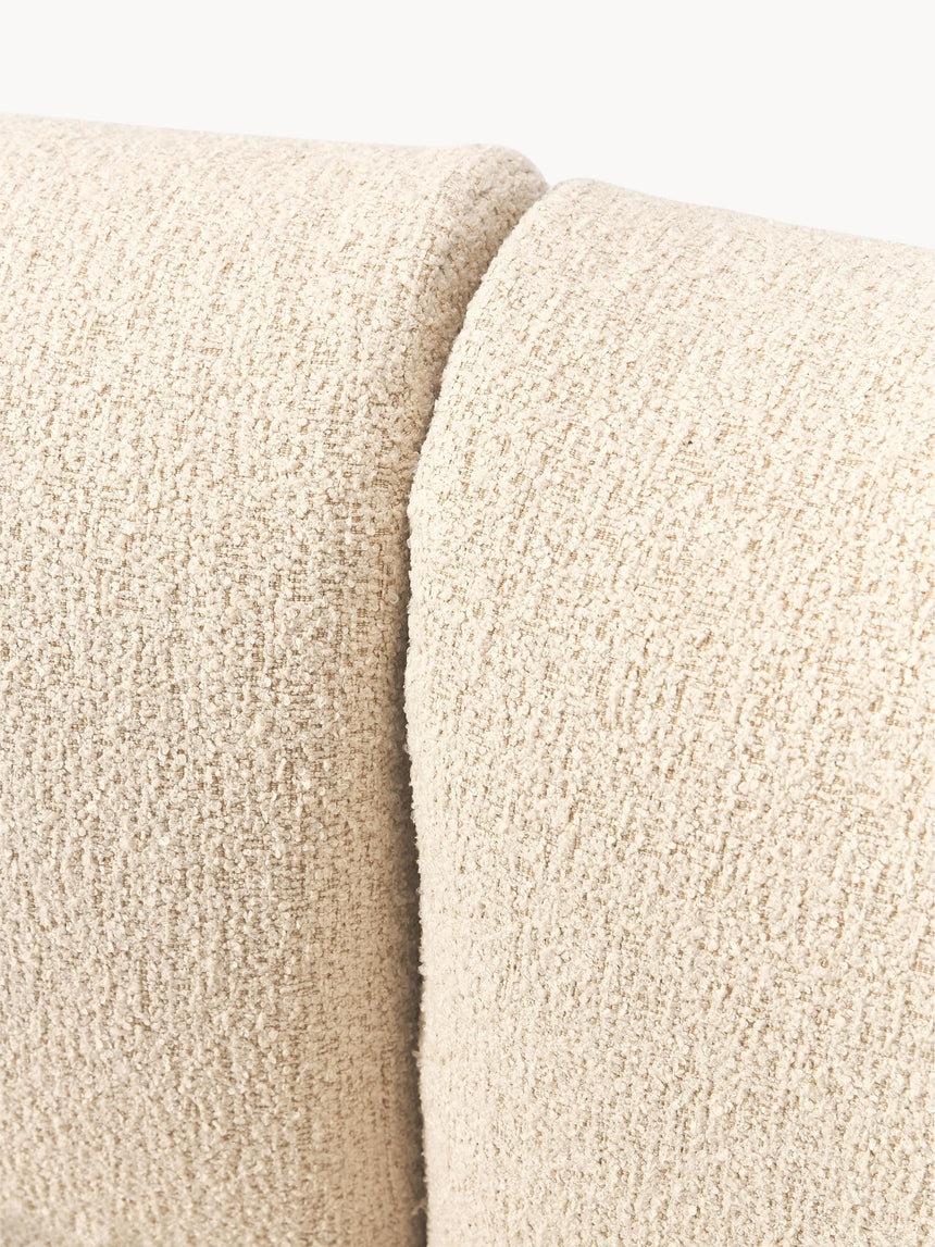 Modern İkili Koltuk Açık Bej Bukle