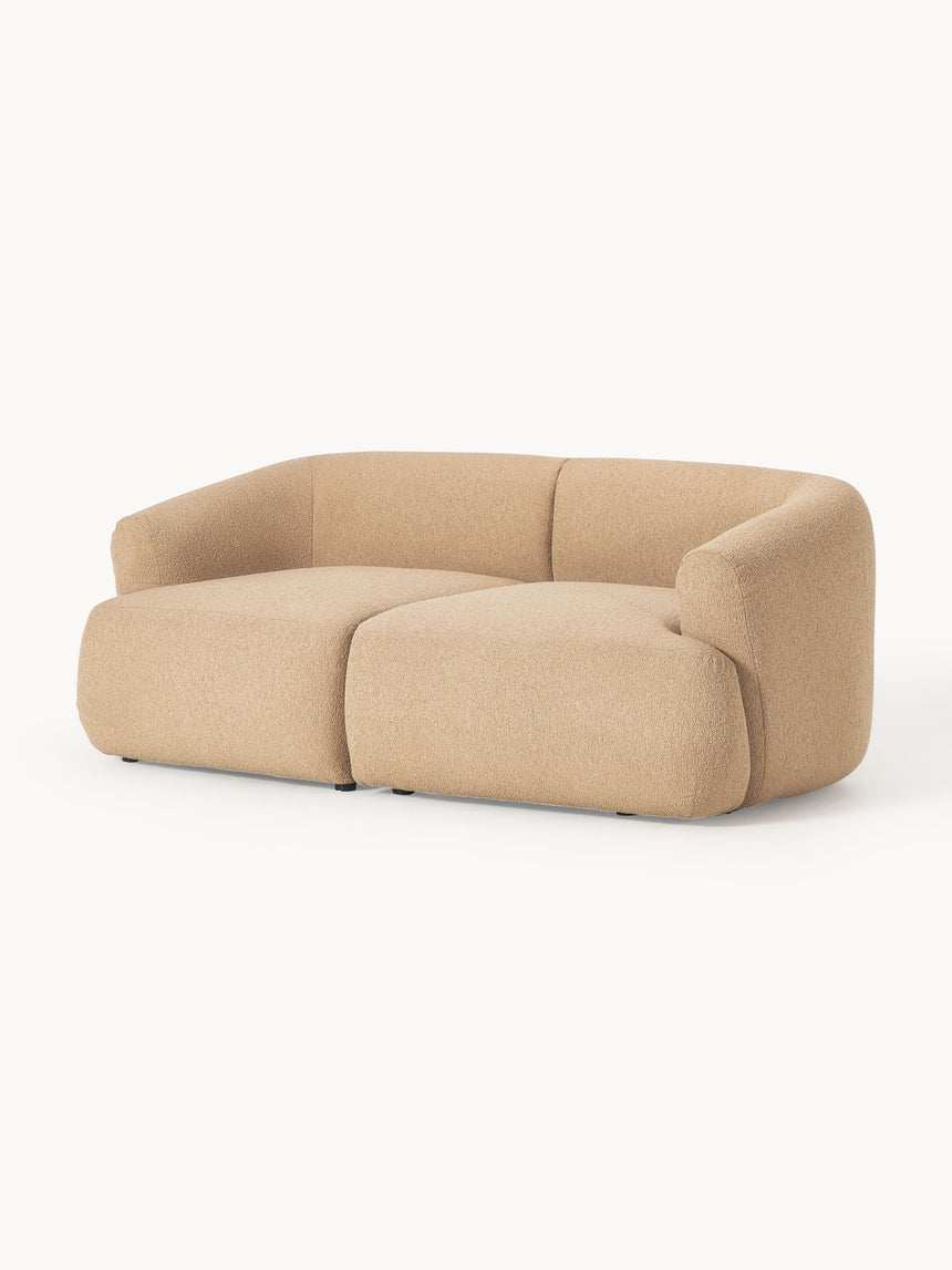 Modern İkili Koltuk Bej Bukle