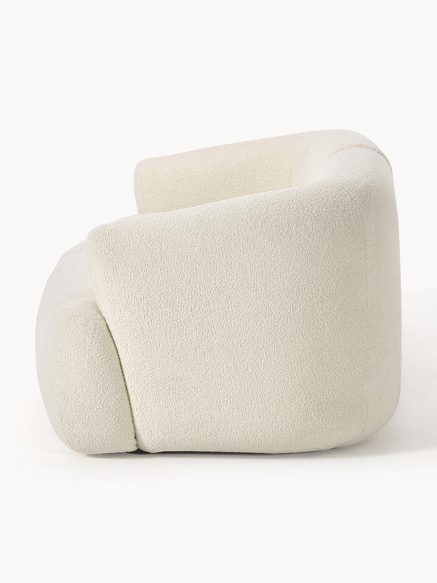 Modern İkili Koltuk Kırık Beyaz Teddy