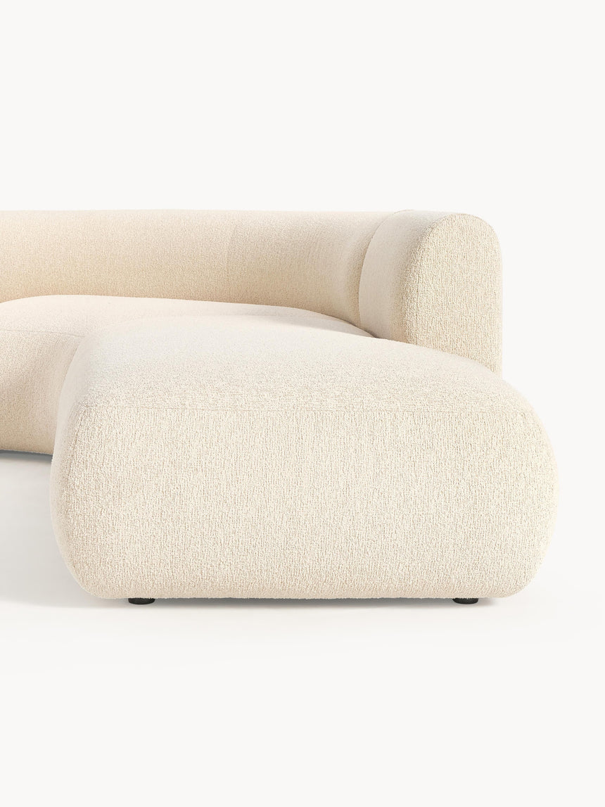 Modern Köşe Koltuk Açık Bej Bukle