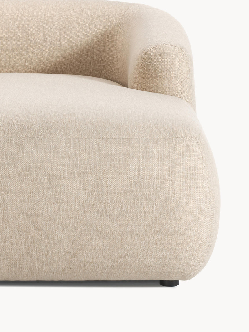 Modern Köşe Koltuk Bej Dokuma Kumaş